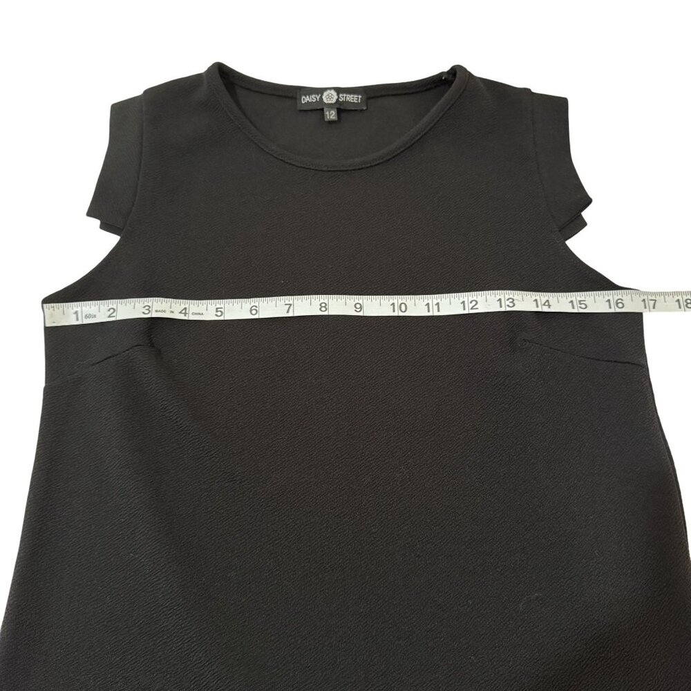 Daisy Street ASOS Womens Black/White Sleeveless Pencil Mini Shirt Dress Size 12 - Picture 5 of 7